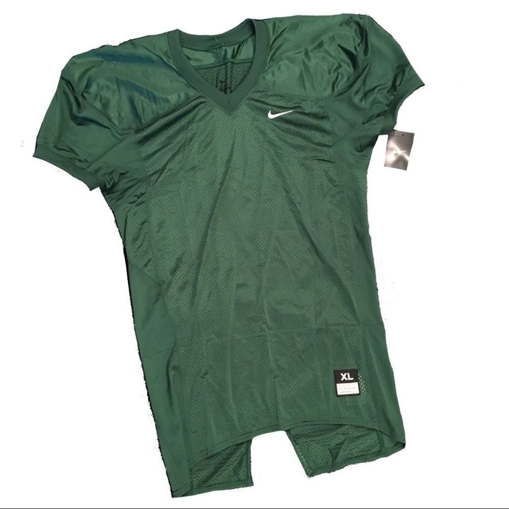 Nike Mesh Football Practice Green Jersey NWT